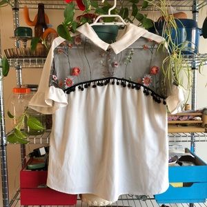 Embroidered Zara shirt